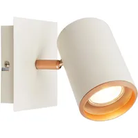 B.K.Licht Wandleuchte innen Schwenkbar GU10 Lampe, Spotleuchte Flur Metall