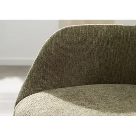 Massivmoebel24 Drehstuhl Tacoma Polyester grün