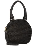 GREENLAND Nature Femi & Nine Schultertasche Leder 34 cm schwarz