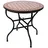 Marrakesch Orient & Mediterran Interior Albaicin Mosaiktisch Ø 100 x 75 cm Bordeaux/Natur