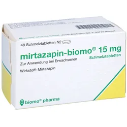 Mirtazapin-biomo 15 mg Schmelztabletten 48 St