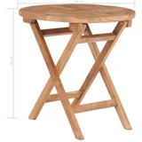 vidaXL Gartentisch 61 x 47 x 14 cm Braun