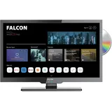 Falcon WebOS SMART Camping TV – Multituner DVB-S2 & DVBT2, 12V/24V/240V Integrierter DVD-Player, Bluetooth 5.0, Sprachsteuerung, Appsteuerung, Streaming, 3 x HDMI, 2 x USB, Netflix UVM. (19 Zoll)