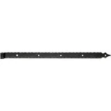 GAH Alberts Alberts Ladenband 820x45mm ⌀16mm m.Zierspitze randgehämmert schwarz Rolle Ø16 mm Größe 820 x 45 mm