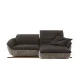KOINOR Eckcouch Leder 3-Sitzer Blau