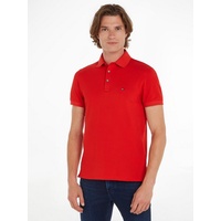 Tommy Hilfiger Poloshirt »1985 SLIM POLO«, Markenstickerei, aus Baumwoll-Piqué, Gr. XL, Fierce Red, , 36964636-XL