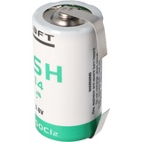Saft LSH 14 Lithium Batterie 3.6V Primary mit Lötfahne U-Form