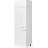 Vicco Hochschrank R-Line 60 x 57,5 x 207 cm Weiß Hochglanz