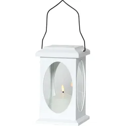 LED-Laterne "Flamme", Farbe: weiß, 23x13,5cm,outd.