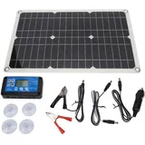 100w 18v Monokristallines Solarpanel, Tragbares Usb-ladegerät Mit 2 Anschlüssen, 42x28cm Set Für Camping Und Notfallsituationen