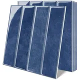 Bundviel Fliesenaufkleber 3D Wandpaneel Selbstklebend Fliesenaufkleber Küchenrückwand, 10 Stk., BxL: 30,5x30,5 cm, 0,9 qm, Wasserdicht blau