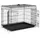 VOUNOT Hundekäfig Klappbar L 92 x 58 x 64 cm Schwarz