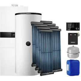 Buderus GBH172i-24 T100S, SL132, Brennwertsystem, 8 x SKR10 CPC, RC310