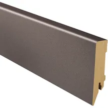 Logoclic Sockelleiste MDF K80 Anthrazit 75 mm x 18 mm x 2600 mm