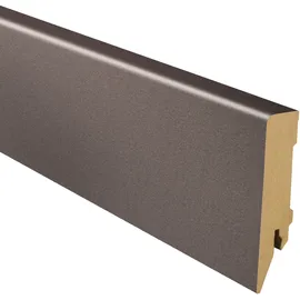 Logoclic Sockelleiste MDF K80 Anthrazit 75 mm x 18 mm x 2600 mm