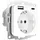 2USB Einbausteckdose 2USB 2U-449368 Weiß