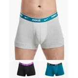 Nike Everyday Cotton Stretch Boxershorts in Grau, Größe S