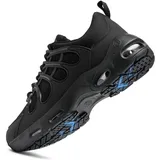 LARNMERN Kochschuhe rutschfeste Herren Küche Schuhe Herren küchen Non-Slip Wasserabweisende Küchenschuhe Koch Schuhe Männer Kellner Sportschuhe Ohne-Stahlkappe,Schwarz 47 EU - 47 EU