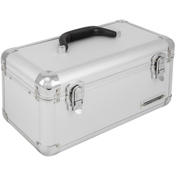 anndora Werkzeugkoffer Transportbox 13 L Werkzeugkasten Werkzeugbox – silber silberfarben
