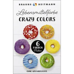 Brauns Heitmann Crazy Colors Lebensmittelfarbe Pulver 6ST 24G