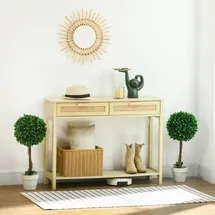Homcom Künstliche Pflanzen 2er-Set mit Blumentopf