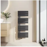 EMKE Emke, Handtuchhalter - Handtuchhaken, Badheizkörper Handtuchhalter Handtuchwärmer 100x40cm Anthrazit 478w