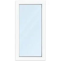 Fenster 60x120 cm, Kunststoff Profil aluplast IDEAL® 4000, Weiß, 600x1200 mm, einteilig festverglast, 2-fach Verglasung, individuell konfigurieren