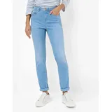 Brax Damen, Five-Pocket-Hose Style CAROLA USED LIGHT BLUE, denim hellblau, Gr. 44K