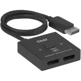 Club 3D DisplayPort 2-in-1 Bi-Direktional Switch 8K Schwarz