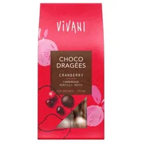 Vivani Choco Dragées Cranberry bio