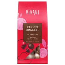 Vivani Choco Dragées Cranberry bio