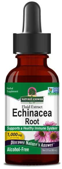 Nature's Answer, Echinacea Root (Sonnenhut), Alcohol-Free, 1000mg