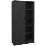 vidaXL Büroschrank mit Schiebetür Anthrazit 90x40x180 cm Stahl Modell 1