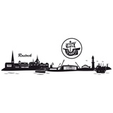 wall-art Wandtattoo »Hansa Rostock Skyline + Logo«, (Set, 1 St.), schwarz