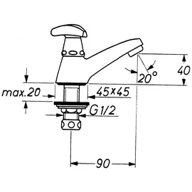 Grohe DN 15 Eckventil supersteel