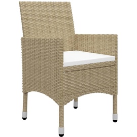vidaXL Bistroset 3-tlg. Tisch 41,5 x 41,5 cm beige