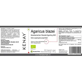 Kenay Agaricus blazei Kapseln 60 St.