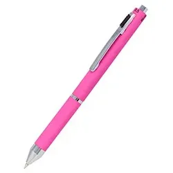 ONLINE® 4-Farben-Kugelschreiber Multipen pink, Schreibfarbe: rot, blau, schwarz, grau, 1 St.