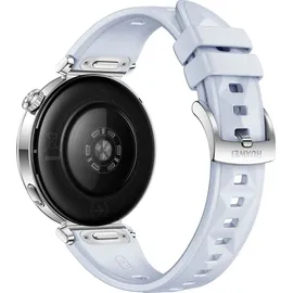 Huawei Watch GT 5 41 mm Silber Fluorelastomer-Armband Hellblau