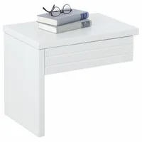 OTTO home Nachttisch CAPRE 50 x 34 x 41 cm Weiß