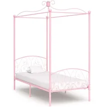 vidaXL Himmelbett 100 x 200 cm Rosa