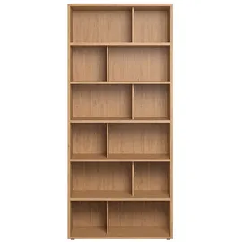 miliboo Bücherregal 60 x 30 x 180 cm Eiche