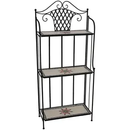 Siena Garden Regal Stella 63 cm x 29 cm x 142 cm Bunt Mosaik