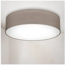 B.K.Licht Deckenleuchte, für Leuchtmittel 2 x E27, grau