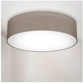 B.K.Licht Deckenleuchte, für Leuchtmittel 2 x E27, grau