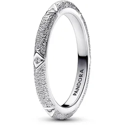 Pandora 193322C01 Silberring für Damen Struktur & Steine, 50/15,9
