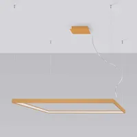 Sollux Lighting Pendellampe Wohnzimmerleuchte Hängelampe gold Esszimmerlampe LED Designleuchte