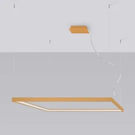 Sollux Lighting Pendellampe Wohnzimmerleuchte Hängelampe gold Esszimmerlampe LED Designleuchte