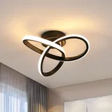 Goeco Moderne LED Deckenleuchte 22W Deckenleuchte, Deckenleuchten Für Wohnzimmer Schlafzimmer Küche, 3000k Warmes Licht,