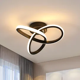 Goeco Moderne LED Deckenleuchte 22W Deckenleuchte, Deckenleuchten Für Wohnzimmer Schlafzimmer Küche, 3000k Warmes Licht,